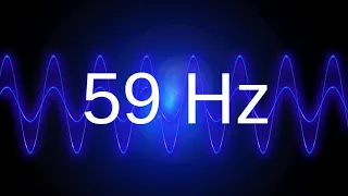 59 Hz clean pure sine wave BASS TEST TONE frequency