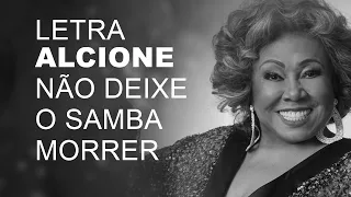 Alcione   Não Deixe o Samba Morrer   LETRA I LYRIC