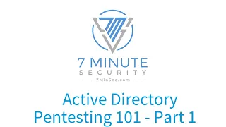 Active Directory Pentesting 101 - Part 1