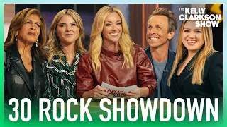 Jane Krakowski Hosts 30 Rock Showdown | Kelly & Seth Meyers vs. Hoda Kotb & Jenna Bush Hager