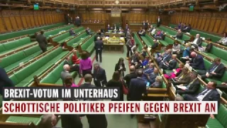 Brexit-Protest im Unterhaus: Abgeordnete pfeifen Europa-Hymne | DER SPIEGEL