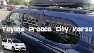 Roof rack bars with railing Toyota Proace City Verso