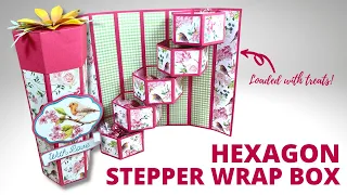 Hexagon Stepper Wrap Box | Tower Box Cards
