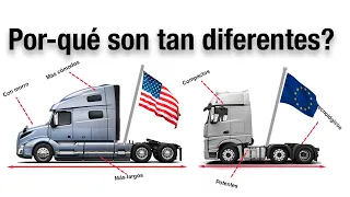 ¿Por qué los camiones europeos y estadounidenses son tan diferentes?