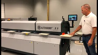 Watch the feed speed on the Altendorf F5 edgebander