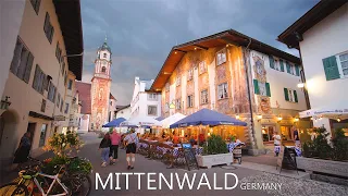 MITTENWALD GERMANY 🇩🇪 - The Most Picturesque Evening Walk In Alpenwelt Karwendel 8K