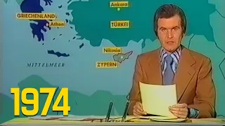 ARD Tagesschau 20:00 Uhr mit Wilhelm Wieben (21.07.1974)