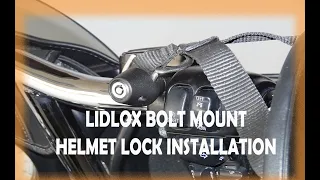 Lidlox Bolt Mount Helmet Lock Install on a Harley Davidson