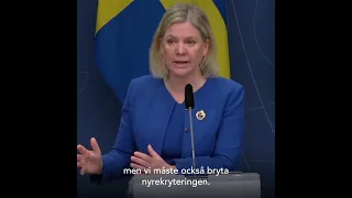 Magdalena Andersson - Barn kan växa upp i Sverige (30.07.22)