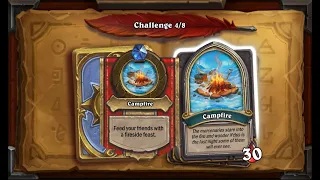 Tavish vs. Campfire (Puzzle)  : Hearthstone Book of Mercenaries