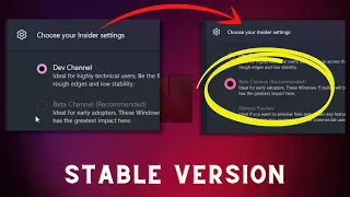 How to switch from Dev Channel to Beta Channel in Windows Insider Program| Stable Windows 11