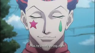 Hisoka looking at Gon and Killua's butt (eng sub)