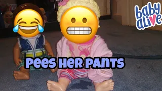 Baby Alive: Lily pees her pants at pre-school 🥺