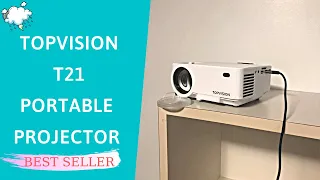 TOPVISION T21 Movie Projector Review & Test 2021 | Best Mini Projector