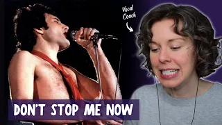 Let's talk about Freddie Mercury. Vocal Analysis of "Don't Stop Me Now" performed LIVE by Queen