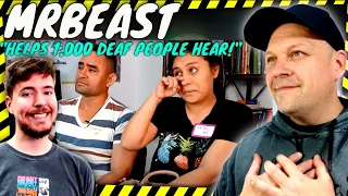 MRBEAST Helps 1,000 DEAF People HEAR For The First Time ! 😱 Lets Talk About it! [ Reaction ]