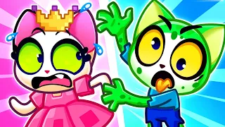 😸 Minecraft Song 👑 Princess VS Zombie 🧟 || Purrfect Kids Songs & Nursery Rhymes🎵