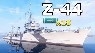 World of WarShips Z-44 - 3 Kills 219K Damage
