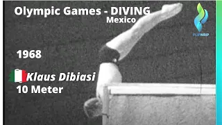 1968 Klaus Dibiasi - Men 10 Meter Diving Italy Tuffi -  Olympics