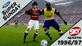 FORD SUPER SUNDAY | Man Utd v Arsenal | 1996/97 Season PES 2021