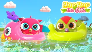 Baby cartoons for kids & Hop Hop the owl full episodes. Learning baby videos & water toys.