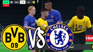 Chelsea vs Borussia Dortmund (1-1) Fc mobile 24 : game play