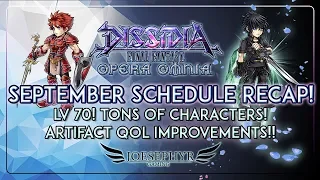 Dissidia: Opera Omnia - September Schedule Overview! Lvl70 Arrives! Loads of characters!