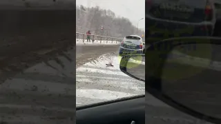 Последствия аварии в Мурманске попали на видео