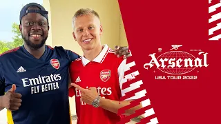 The Arsenal USA Tour Diary feat Frimpon | Welcoming Alex Zinchenko to The Arsenal!