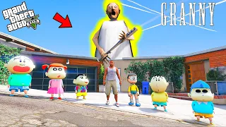 Franklin and Shinchan and his Friends Fight With Granny and Grandpa in gtav !