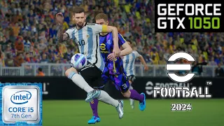 eFootball 2024 - GTX 1050 | Intel i5 7300HQ | PC Performance Test Benchmark