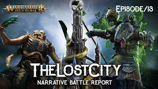 Ossiarch Bone Reapers vs Skaven Age of Sigmar Battle Report - The Lost City Ep 13