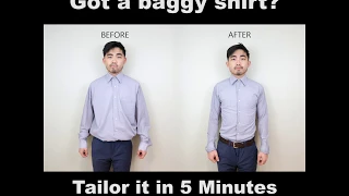 How to Tailor Your Baggy Shirt in 5 Minutes