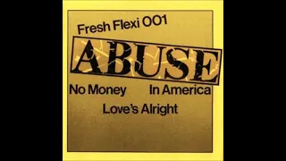 Abuse, ''No Money'', 1980 flexi, Topeka, Kansas