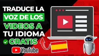 Traduce LA VOZ de los VÍDEOS DE YOUTUBE a tu idioma ¡¡Increíble!!✅