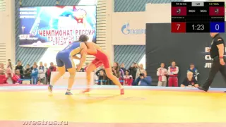 ЧР-2016. Женщины. 63 кг. Полуфинал. Инна Тражукова - Анна Щербакова