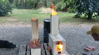 J Tube and Batch Box Rocket Stove Comparison