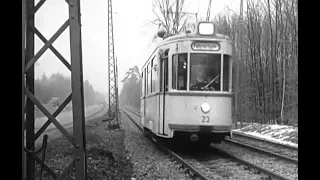 Tram München: können Frauen Trambahnen fahren? Fahrschule 1962