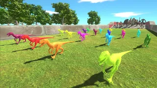 Race to eat NEON DEINONYCHUS - Animal Revolt Battle Simulator