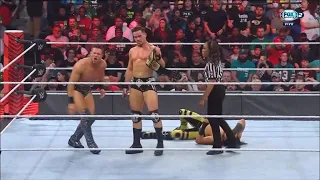 The Miz & Theory Vs Mustafa Ali: Lucha en Desventaja - WWE Raw Español Latino: 02/05/2022