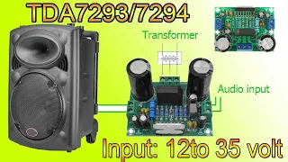 tda7293 ic subwoofer circuit | Electro Bhai |