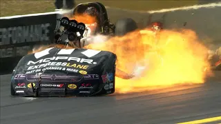 DOUBLE Funny Car EXPLOSION at 2018 Gatornationals | Gainesville, FL