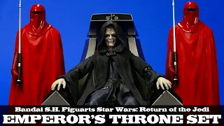 S.H. Figuarts Emperor Palpatine Throne Set Star Wars Bandai Tamashii Nations Action Figure Review