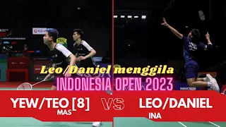 MENGGILA! Leo Rolly Carnando/Daniel Marthin (INA) vs Ong Yew Sin/Teo Ee  (MAS/8) #indonesiaopen2023