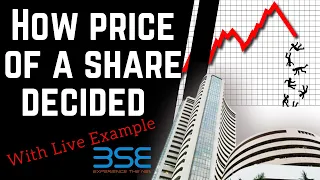 How and Why prices of shares goes Up and Down in stock market with live real time Example