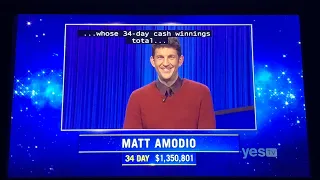 Jeopardy, intro - Matt Amodio DAY 35 (10/5/21)