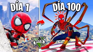 SOBREVIVÍ 100 DÍAS como SPIDERMAN en GTA 5