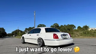 Town car lowrider , can i  get it lower without airbags or hydraulics?