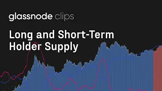 Bitcoin Long and Short Term Holder Supply - Glassnode Clips