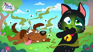 Misifu hilft dem Hund - ein Zeichentrickfilm über eine Katze und einen Hund |  Die kleine Hexe Tatty